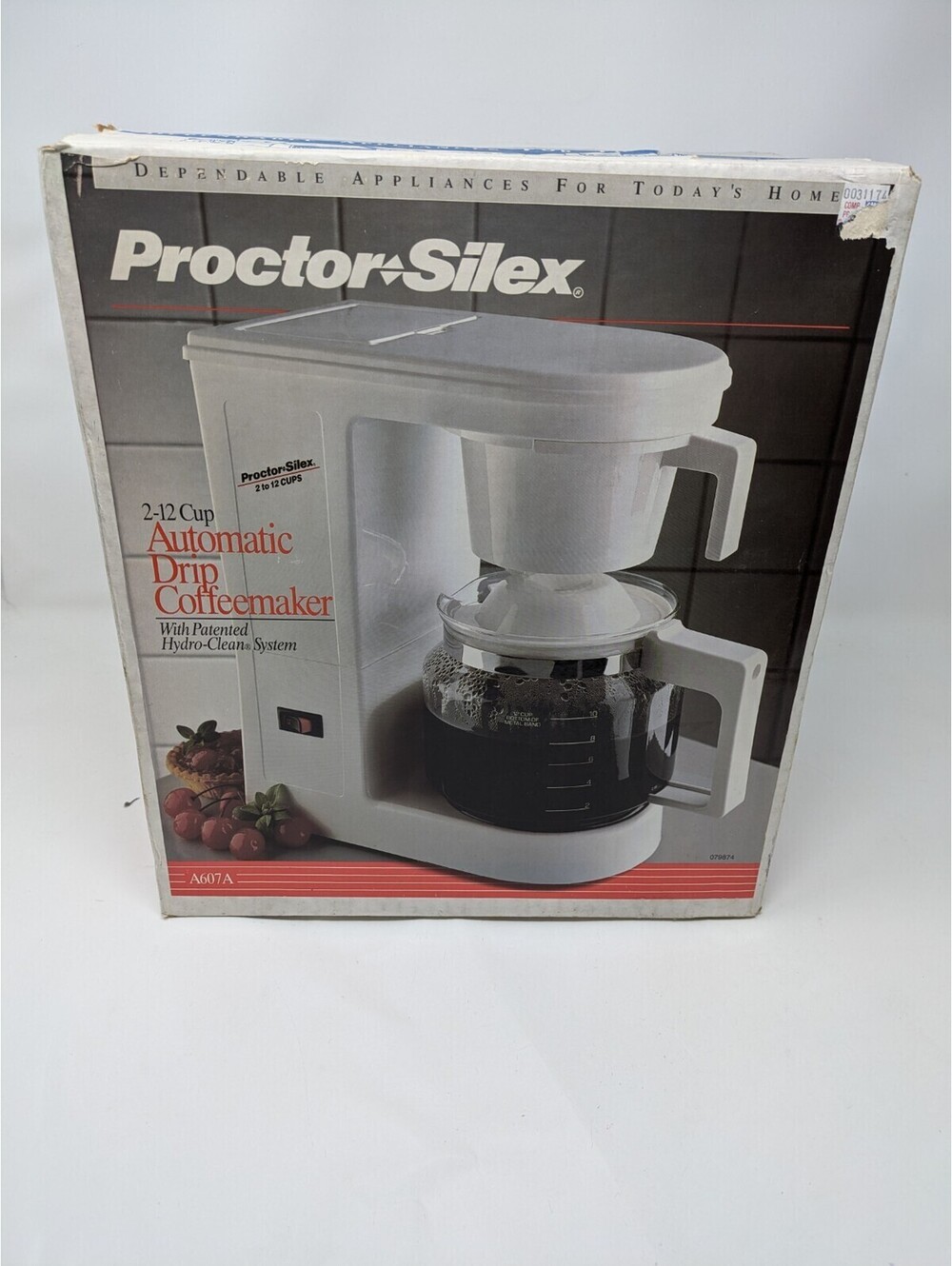Proctor Silex 12 Cup Automatic Drip Coffeemaker A607A Vintage New In Box